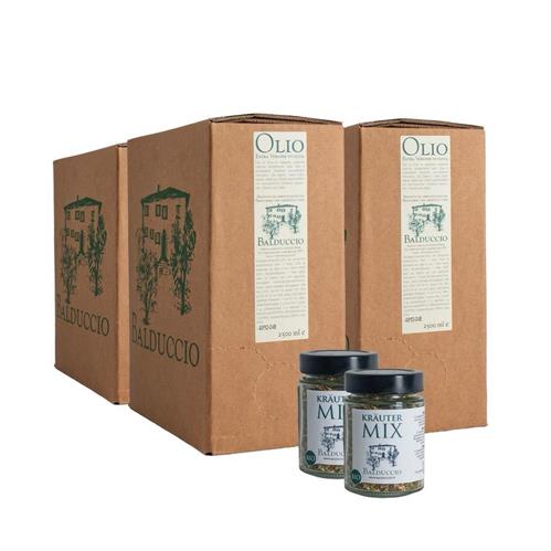 4 Bag-in-Box Olio 2 Balduccio-Kräuter
