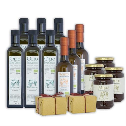 6 Olio 3 Essig 4 Honig 2 Seifen-Pakete