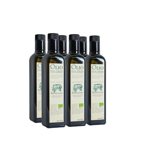 Cesta da 6 bottiglie di olio EVO BIO